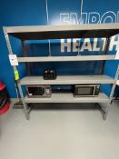 ULINE STORAGE RACK INCLUDES MICROWAVES