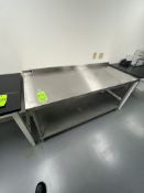 (2) STAINLESS STEEL TABLES DIMS APPROX 60