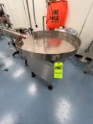 CLI ROTARY S/S ACCUMULATION TABLE, MODEL TAT36IN-S008, S/N 89700GD, 120 V