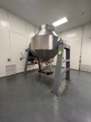 GEMCO DOUBLE CONE BLENDER, MODEL GEMCOMATIC BLENDER, S/N B-95007, MAX DENSITY 65 LB/CF (BLENDER 6)