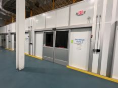 MODULAR CLEAN ROOM,PRE-WEIGH SUITE 2, INCLUDES (2) AUTMATIC SLIDING DOORS, (4) CAMFIL HEPA UNITS,