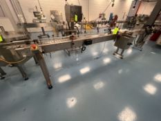 STRAIGHT CONVEYOR SECTION, APPROX. 4-1/2 IN. W S/S CONVEYOR BELT, VARIABLE SPEED CONTROLLER