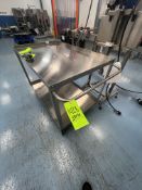 DAYTON S/S PUSH CART, APPROX. 48 IN. X 30 IN.