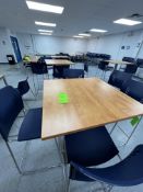 (4) TABLES (16) CHAIRS DIMS APPROX 36