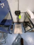 OHAUS  S/S COUNTERTOP SCALE, MODEL D150BL, WITH 3000 SERIES DIGITAL READOUT