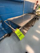 S/S PUSH CART, APPROX. 48 IN. X 28 IN.