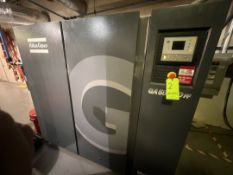 2011 ATLAS COPCO AIR COMPRESSOR, MODEL GA 55 VSD FF, S/N API583366, MAWP 12,8 185 PSI, 460 V,
