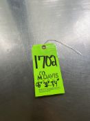 (1) STAINLESS STEEL TABLE (112 Technology Dr., Coraopolis, PA 15108) (RIGGING AND LOADING FEE: $