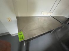 (2) STAINLESS STEEL TABLES DIMS APPROX 72