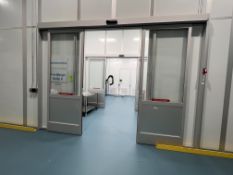 MODULAR CLEAN ROOM, PRE-WEIGH SUITE 6, INCLUDES (2) AUTMATIC SLIDING DOORS, (4) CAMFIL HEPA UNITS,