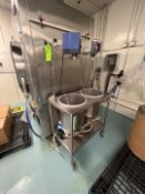 MIXING SKID WITH (2) MIXING TANKS EQUIPPED WITH IKA LAB MIXERS, MODEL EURO-ST 60 D AND MASTERFLEX