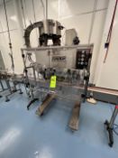 SUREKAP STRAIGHT LINE 6-SPINDLE CAPPER, MODEL SK6000-18, S/N NNJ18332, FULLY AUTOMATIC HEAD