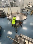 KAPS-ALL S/S ROTARY ACCUMULATION TABLE, MODEL FS-A 36, S/N 9824