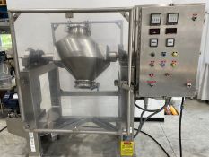 Gemco 3 Cu. Ft. Stainless Steel Portable Slant Cone Blender - 316 S/S Contact Parts. Density Rated