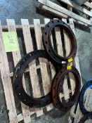 One Lot 3 Iron Pipe Flanges 25