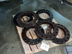 One Lot 6 Iron Pipe Flanges 17