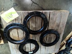 One Lot 4 Cast Iron Pipe Flanges 16