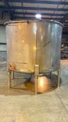 Cherry Burrell 2,250 Gal. S/S Open Top Tank, Model 2250 Gallon, S/N 3000-71-1071 with Dish Bottom,