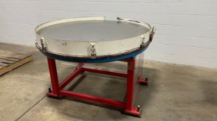 Heavy Duty Rotary Accumulation Table, Tubular Steel Frame, 1/2