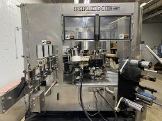 Krones Autocol 12 Station Pressure Sensitive Roll Fed Labeler, S/N 747-460 -- 2 station for Applying