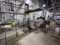 All S/S Can Wash Unit, with Assocated Drives & Flow Thru Conveyor (LOCATED IN CRYSTAL CITY, TX)