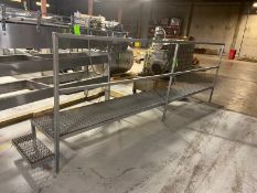 S/S Platform, with S/S Grating, with Handrails, Overall Dims.: Aprox. 14 ft. L x 16