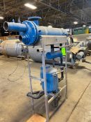 Shell & Tube Heat Exchanger, with Related Valving & Resvoir, Mounted on S/S Skid (LOCATED IN CRYSTAL