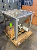 NEW Flexicon Flexible Auger Incline Conveyor, with NEW Flexicon S/S Hopper with S/S Screen, with