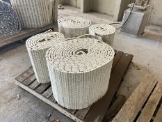 (7) Rolls of Plastic Flat Top Conveyor Belt, Aprox. 18