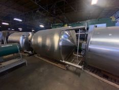 Aprox. 2,000 Gal. S/S Single Wall Mix Tank, Internal Dims. of Vessel: Aprox. 96