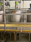 Aprox. 200 Gal. S/S Single Wall Mix Tank, with Lighnin Agitation, Mounted on S/S Legs (LOCATED IN