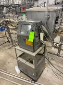 HITACHI Ink Jet Printer, M/N PXRH450W, 100-120/200-240 Volts, 1 Phase, Mounted on S/S Cart (