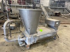 S/S Dual Compartment Hydraulic Press, with S/S Funnel, Mounted on S/S Frame (LOCATED IN CRYSTAL