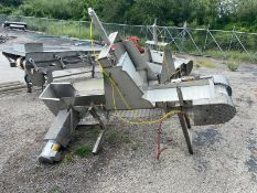 Straight Section of S/S Conveyor, with Chop Down Cylinder Unit, with Aprox. 12