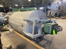 Aprox. 2,000 Gal. S/S Single Wall Mix Tank, Internal Dims. of Vessel: Aprox. 112