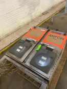 (2) Honeywell Chart Recorders, with Internal Electrical Components, Mounted on S/S Panel with