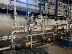 2007 Bell & Gossett Shell & Tube Heat Exchanger, with Related Steam Valving, Includes Odessa 5 hp