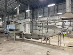 (2) Straight Section of S/S Conveyor, with S/S Incline Conveyor, with Aprox. 30