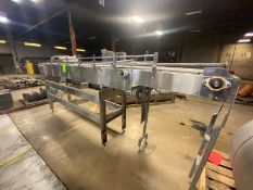 Straight Section of S/S Conveyor, with Plastic Interlock Belt, with S/S Conveyor Frame, Overall