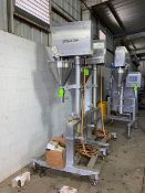 Speed-Dee Packaging Machinery Inc. S/S Volumetric Filler, with S/S Funnel, Mounted on S/S Portable
