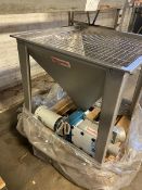 NEW Flexicon Flexible Auger Incline Conveyor, with NEW Flexicon S/S Hopper with S/S Screen, with