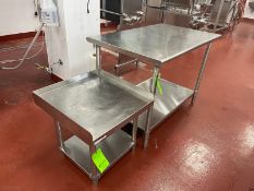 (2) S/S Tables, 1-Aprox. 48