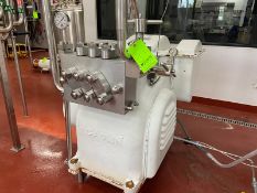 Gaulin 20 hp Homogenizer, M/N M6-3TBS, S/N 986-10151A, with 3-Pistons, 50 PSI Recommended & 40 PSI