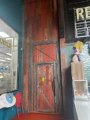Beautiful Dual Wooden Door, Man Walk Thru Frame, Internal Dims.: Aprox. 54