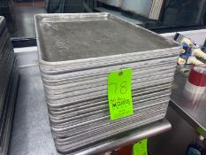 (34) Baking Pans, Internal Dims. of Pans: Aprox. 24