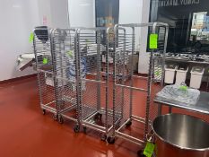 (4) Channel Baking Pan Racks, with (36) Pan Slots, Overall Dims.: Aprox. 25