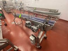Slight Incline Straight Section of Conveyor, with Dual Belt, Aprox. 4