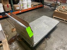 Aluminum Push Cart, Mounted on Casters (LOCATED IN RED HOOK BROOKLYN, N.Y.)