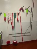 (2) Racks with Assorted Brushes, 1-of the Rack is S/S (LOCATED IN RED HOOK BROOKLYN, N.Y.)