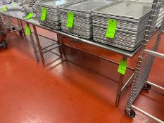 (1) S/S Table, Overall Dims.: Aprox. 72